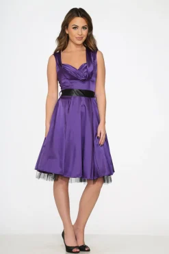 Purple Occastional Swing Dress Sale