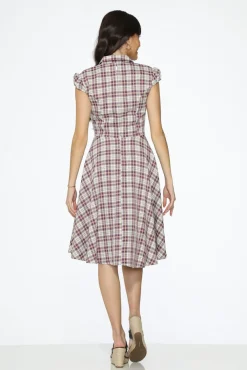 Purple Plaid Swing Dress Best