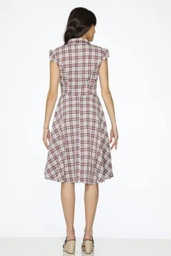 Purple Plaid Swing Dress Best