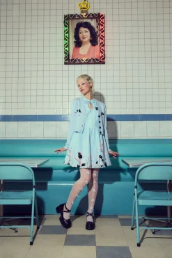 Pussy Willow Border Dress Online