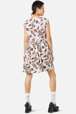 Queen Of Cats Print Dress Outlet