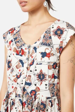 Queen Of Cats Print Dress Outlet