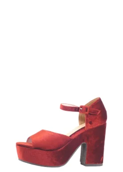Quill Velvet Platform Heels Outlet