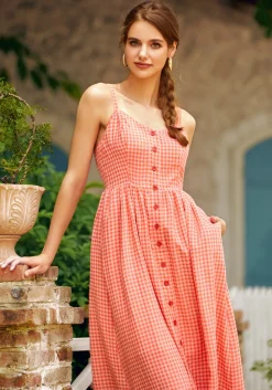 BTC Quite Clearly Charismatic Midi Dress Citrus Check Discount