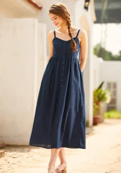 BTC Quite Clearly Charismatic Midi Dress Navy Outlet