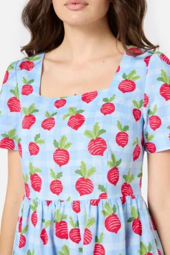 Radish Picnic Smock Dress