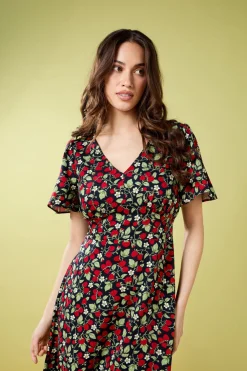 Raspberry Midi Dress