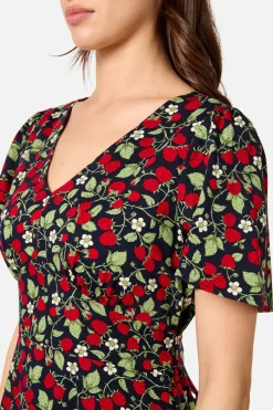 Raspberry Midi Dress