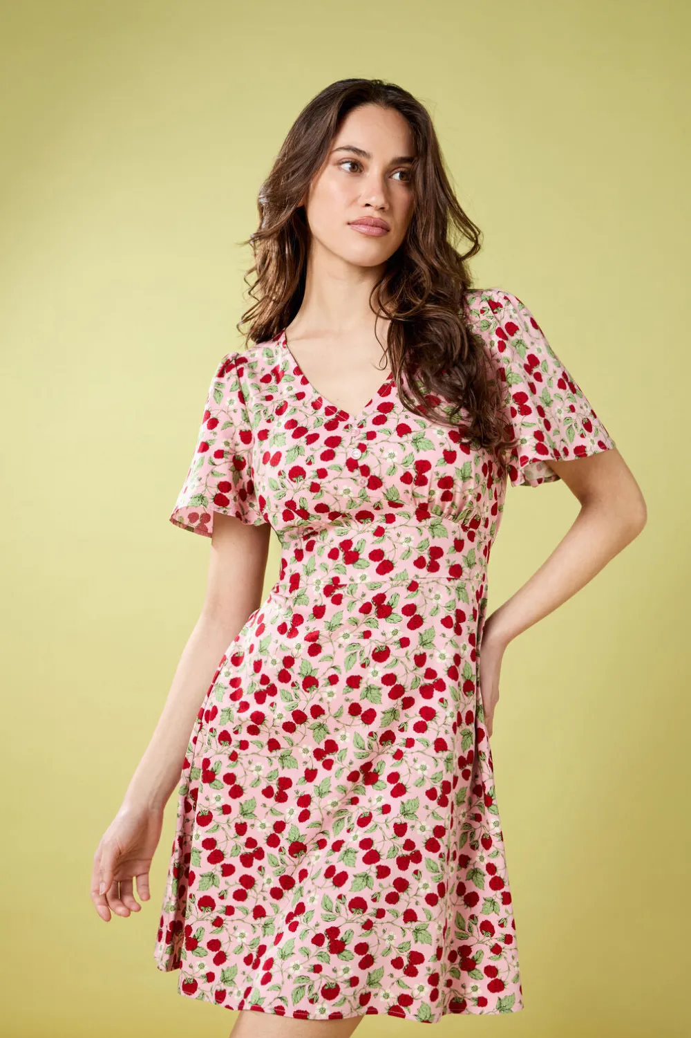 Raspberry Mini Dress New