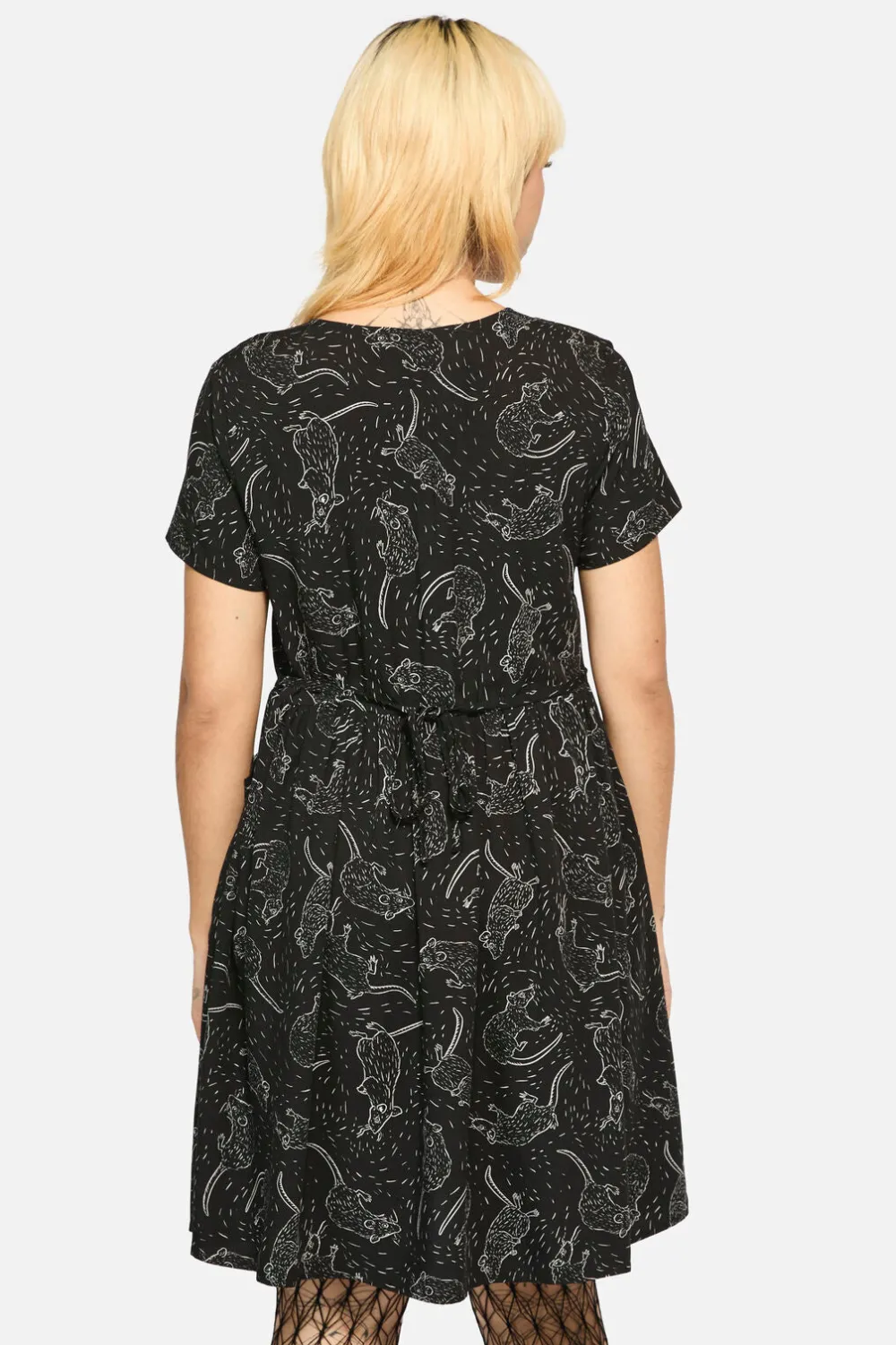 Ratbag Short Sleeved Grunge Dress New