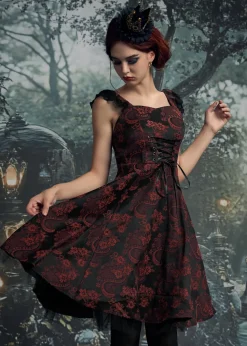 Red Byzantine Swing Dress Sale