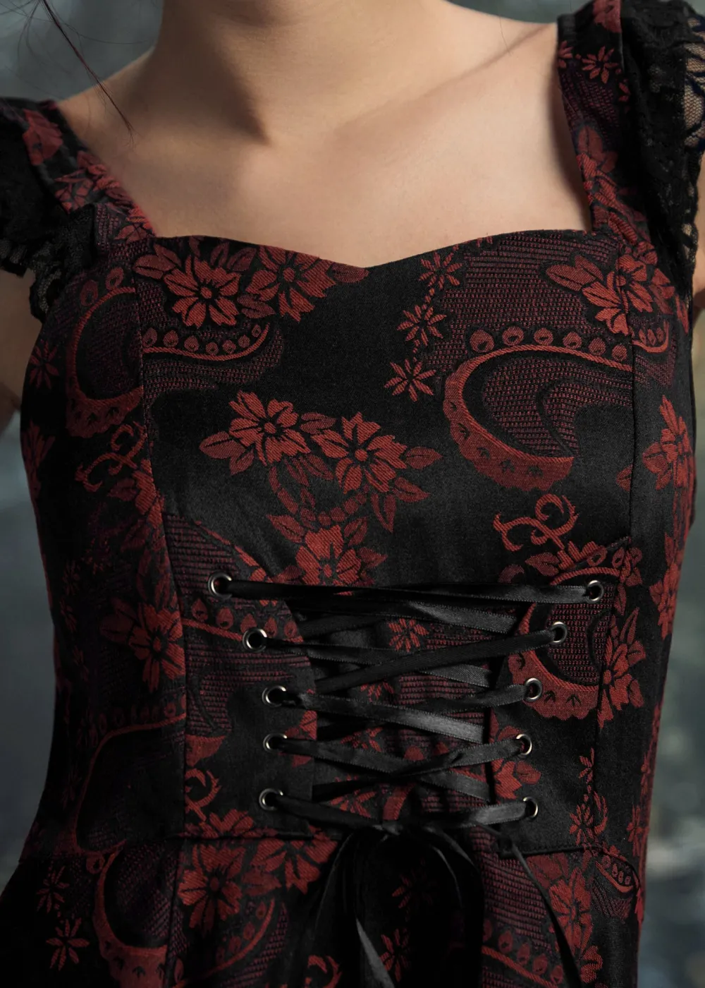 Red Byzantine Swing Dress Sale