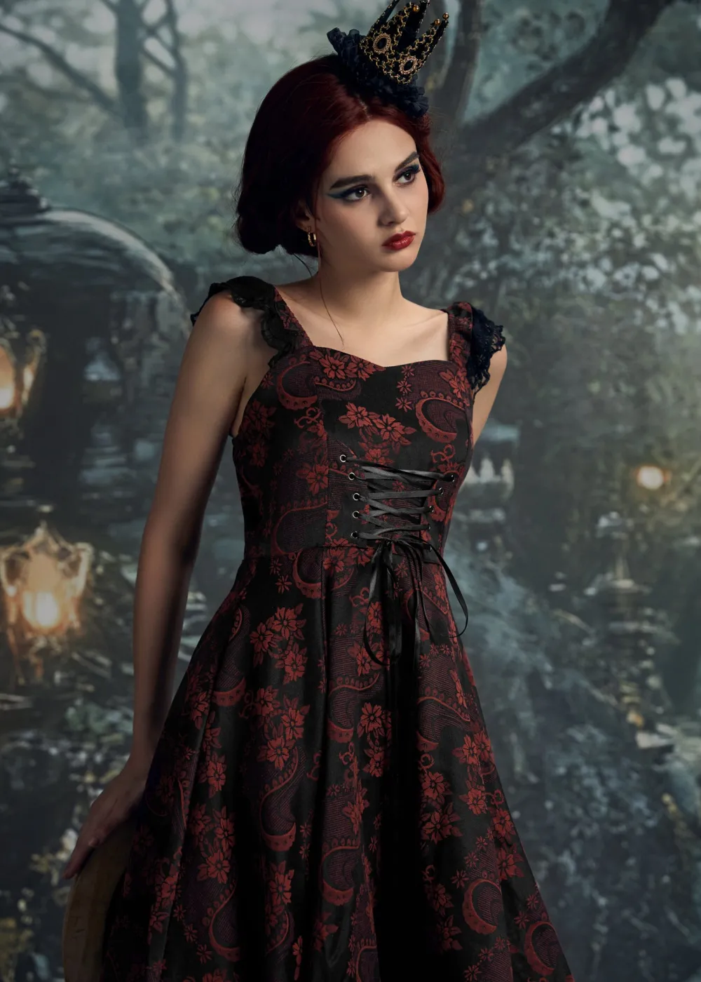 Red Byzantine Swing Dress Sale