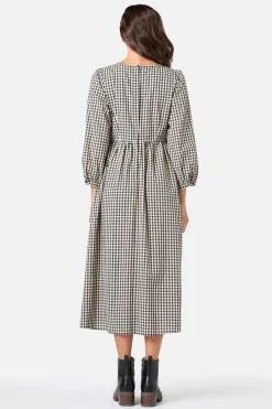 Renae Check Midi Dress Outlet