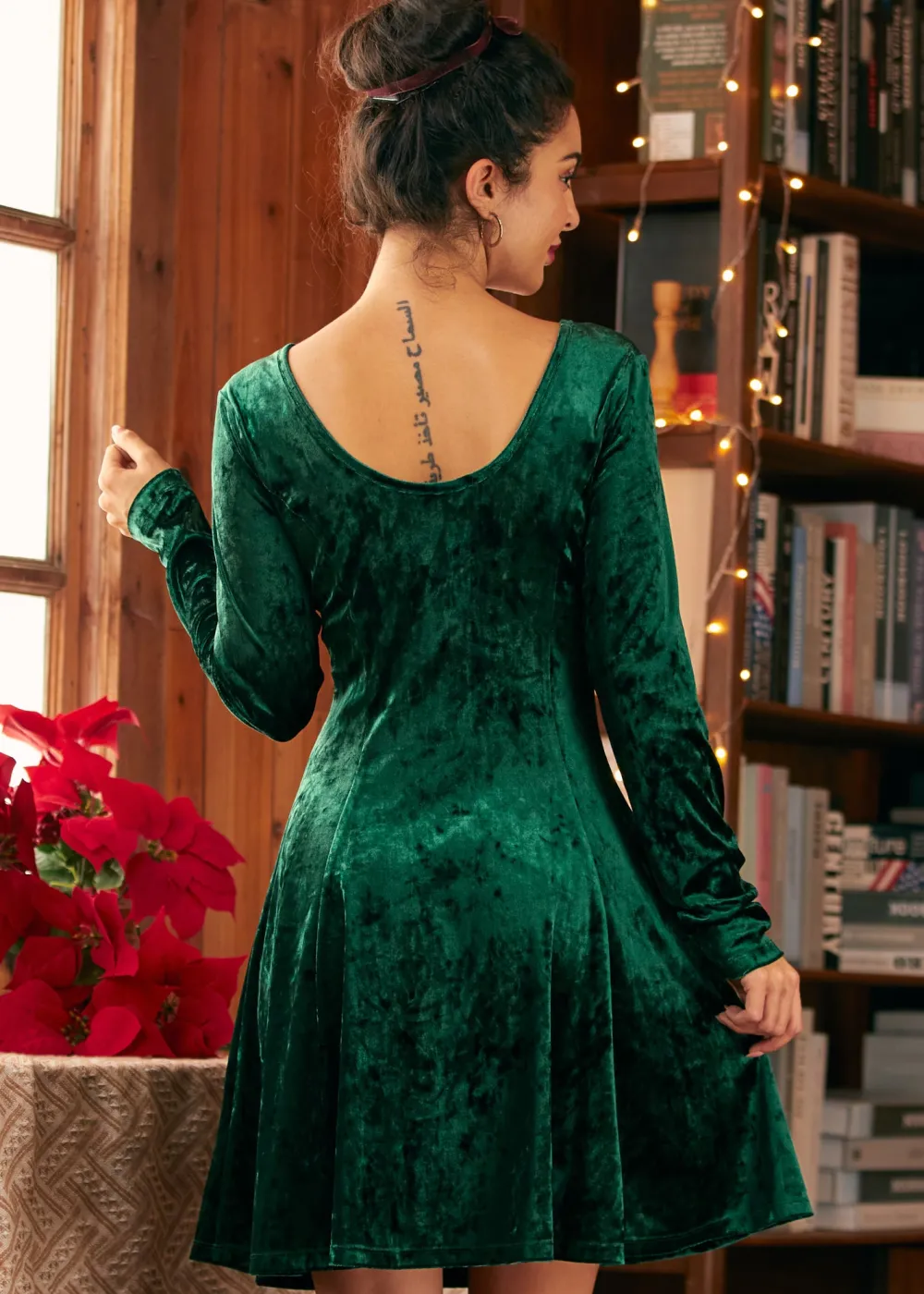 BTC Retro Radiance Fit & Flare Dress Mystic Moss New