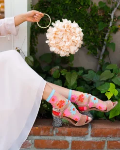 Ribbon Roses Sheer Ankle Sock Outlet