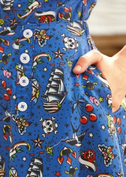 Sailor Flare Skirt Blue Tattoo Sailor Best