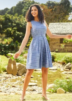 Sailor's Reverie Fit & Flare Dress Blue Jean Dream Online