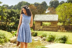 Sailor's Reverie Fit & Flare Dress Blue Jean Dream Online