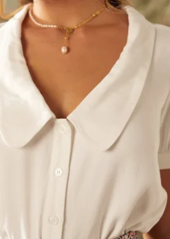 BTC Sandy Cove Shirt White New