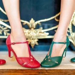 Sandy Festive T-Strap Heels Discount