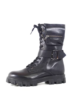 Scandal Combat Boots BLACK Sale