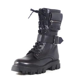 Scandal Combat Boots BLACK Sale