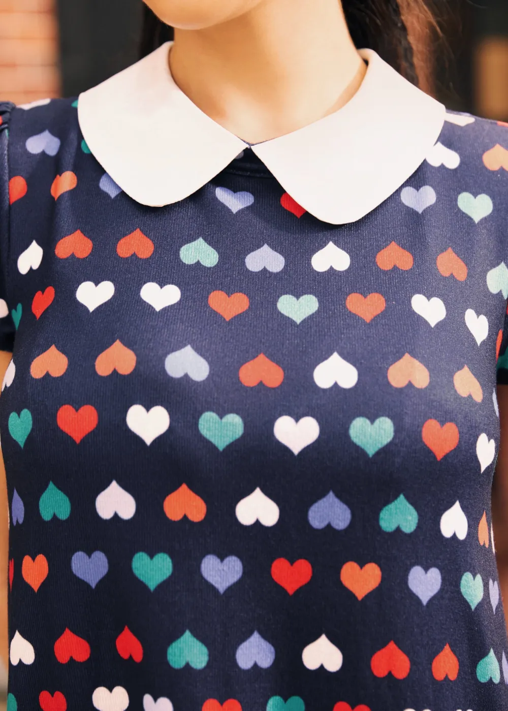 BTC School Days Collared Dress Rainbow Romance Hot