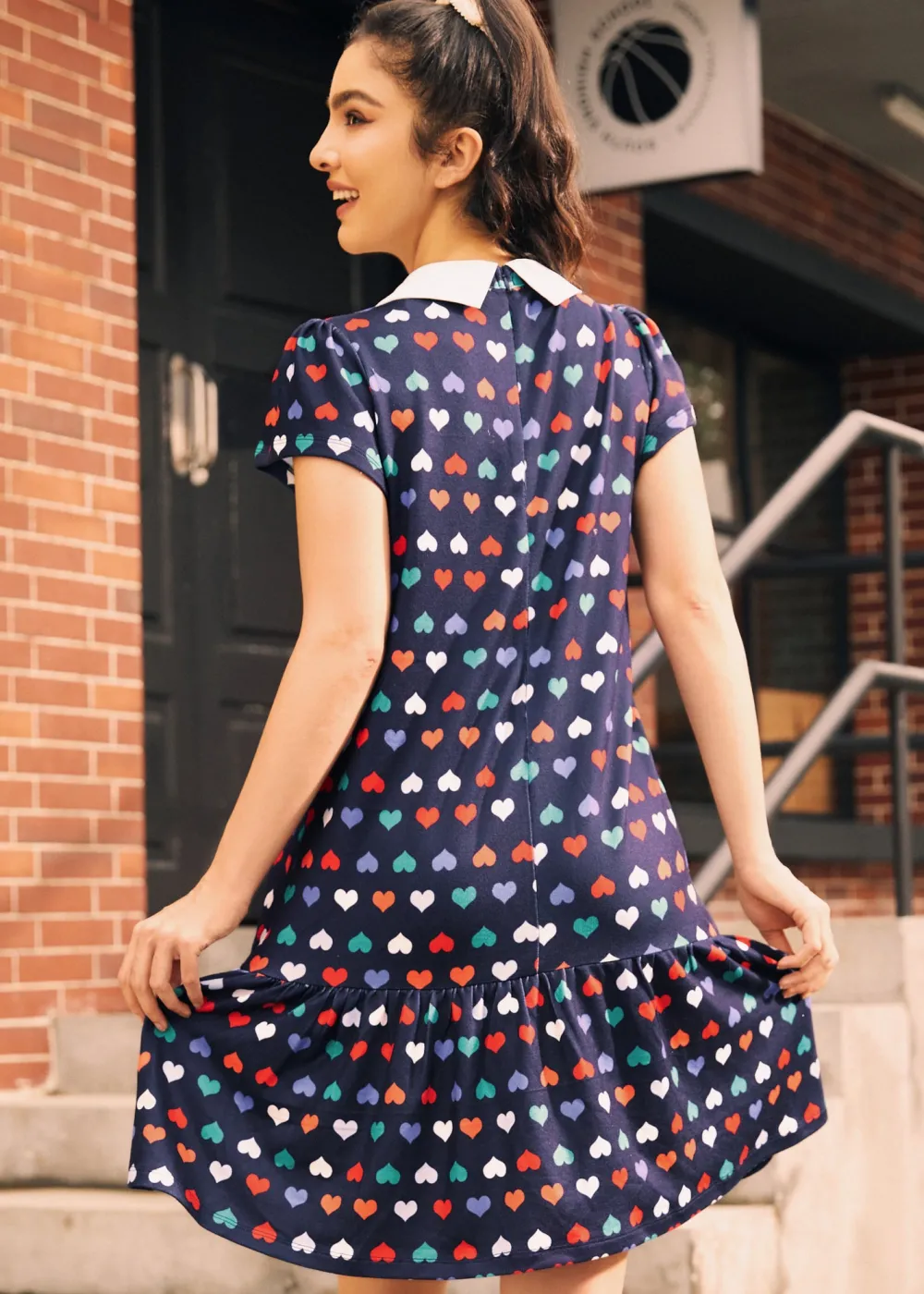 BTC School Days Collared Dress Rainbow Romance Hot