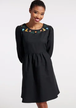 Princess Highway Searching For Something Sweet Smock Dress Black Discount