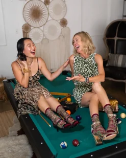 Serpentine Floral Black Sheer Crew Sock