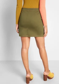 Creative Textile Limited Sew It Seems Mini Skirt Avocado Green Online