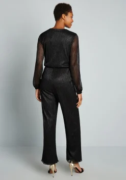 No Brand Shimmering and Svelte Jumpsuit Black Sale