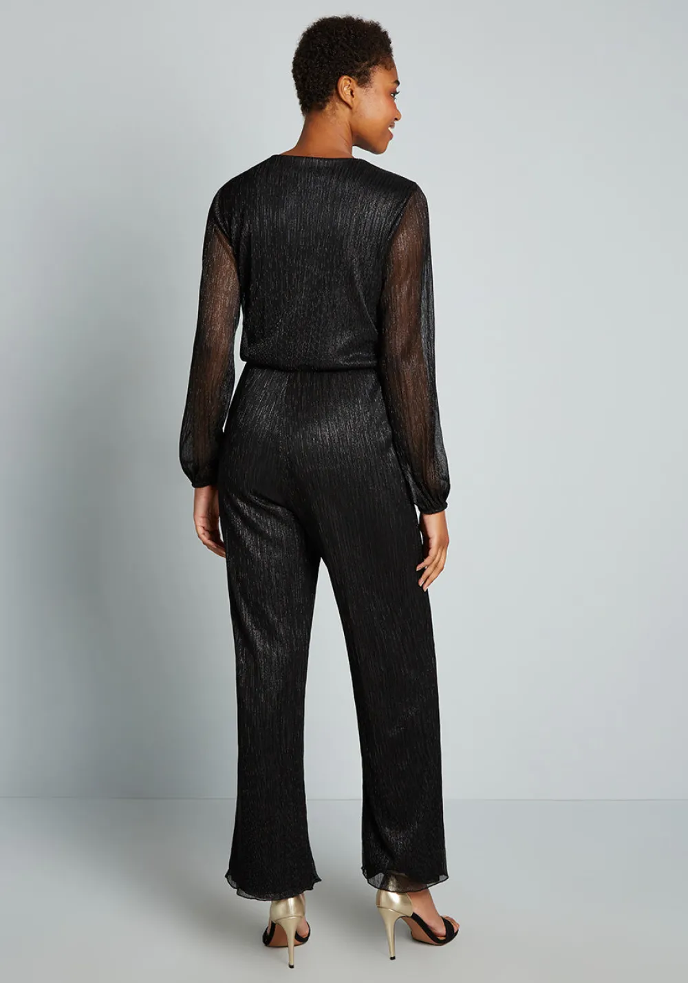 No Brand Shimmering and Svelte Jumpsuit Black Sale