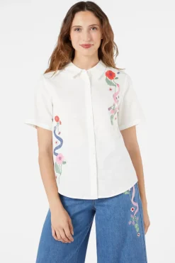 Snake Embroidered Blouse Online