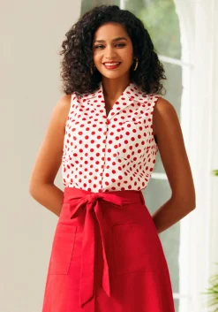 Spotlight Spark Sleeveless Shirt Red Dot Discount