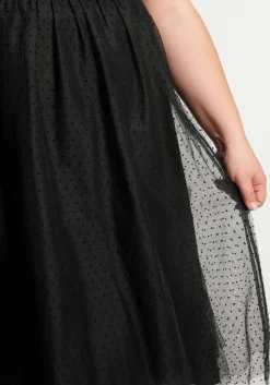 ModCloth Spotted Across The Room Skirt Black New