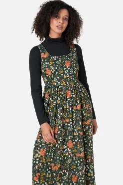 Squirrel Away Midi Dress Hot
