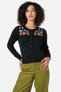 Squirrel Embroidered Cardigan
