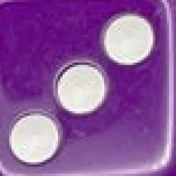 Sterling Silver Dice Heart Hoop Earrings Purple New