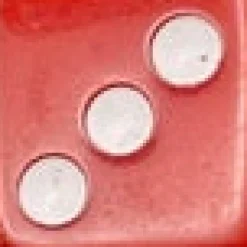 Sterling Silver Dice Hoop Earrings Red Online