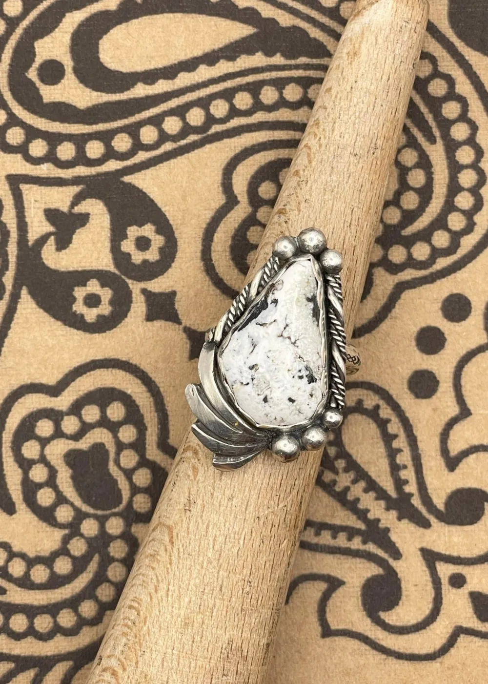 Sterling Silver Buffalo Turquoise Ring White Online