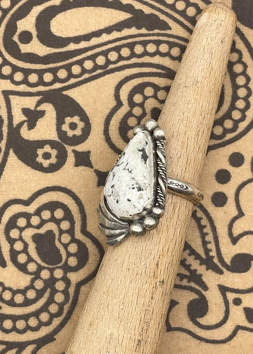 Sterling Silver Buffalo Turquoise Ring White Online