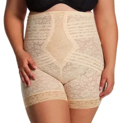 Style 6207 | No Roll High Waist Lace Thigh Slimmer with Extra Firm Support Discount