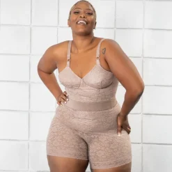 Style 6207 | No Roll High Waist Lace Thigh Slimmer with Extra Firm Support Discount