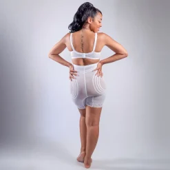 Style 6209 | Breathable High Waist Thigh Slimmer | No Roll Power Mesh Hourglass Shaper | Firm to Extra Firm Support Discount