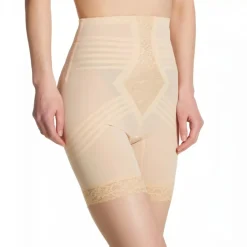 Style 6209 | Breathable High Waist Thigh Slimmer | No Roll Power Mesh Hourglass Shaper | Firm to Extra Firm Support Discount