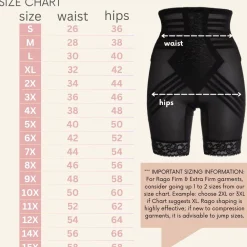 Style 6209 | Breathable High Waist Thigh Slimmer | No Roll Power Mesh Hourglass Shaper | Firm to Extra Firm Support Discount