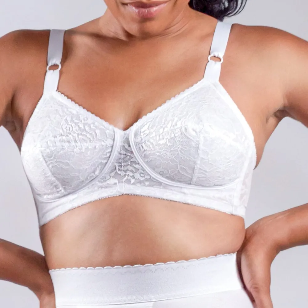 Style 2101 | Expandable Cup Wireless Shaper Bra - White Hot