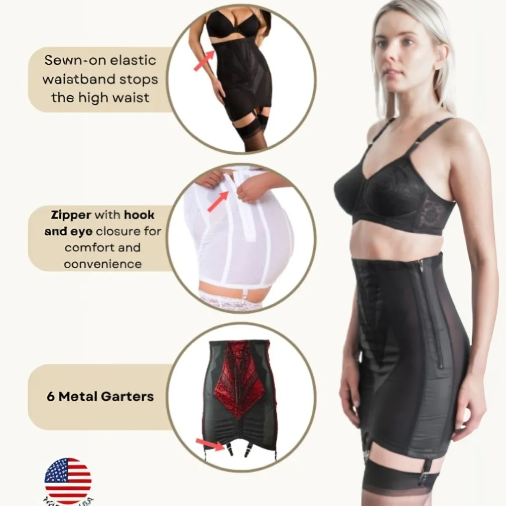 Style 1294 | Open Bottom Girdle Extra Firm Shaping | Zipper + Hook Closure | Sizes M–8X Discount